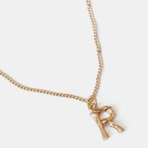 Letter "R" Pendant Necklace
